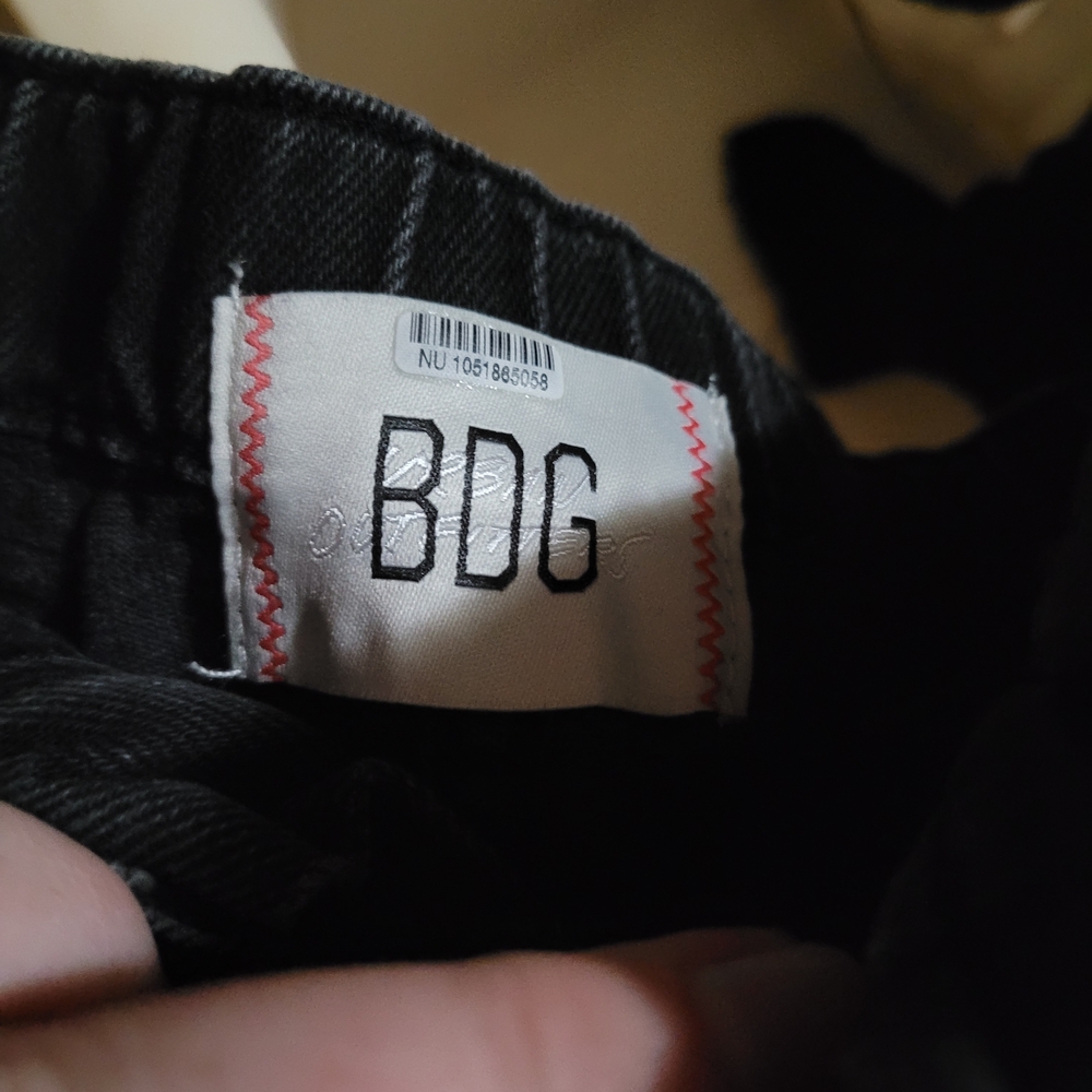 BDG Dark Gray Jean Shorts - Picture 3 of 3